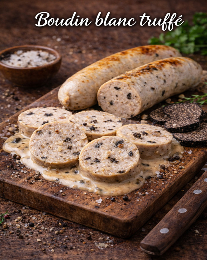 Boudin blanc truffé