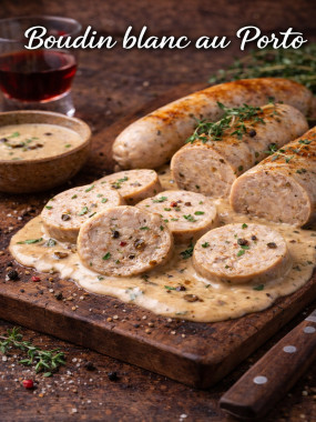 Boudin blanc nature au Porto