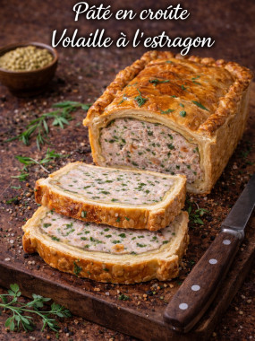 Pâté en croûte volaille à l'estragon