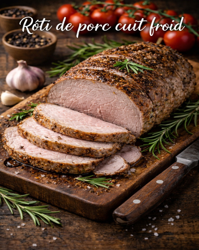 Roti de porc cuit en gelée