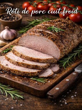 Roti de porc cuit en gelée