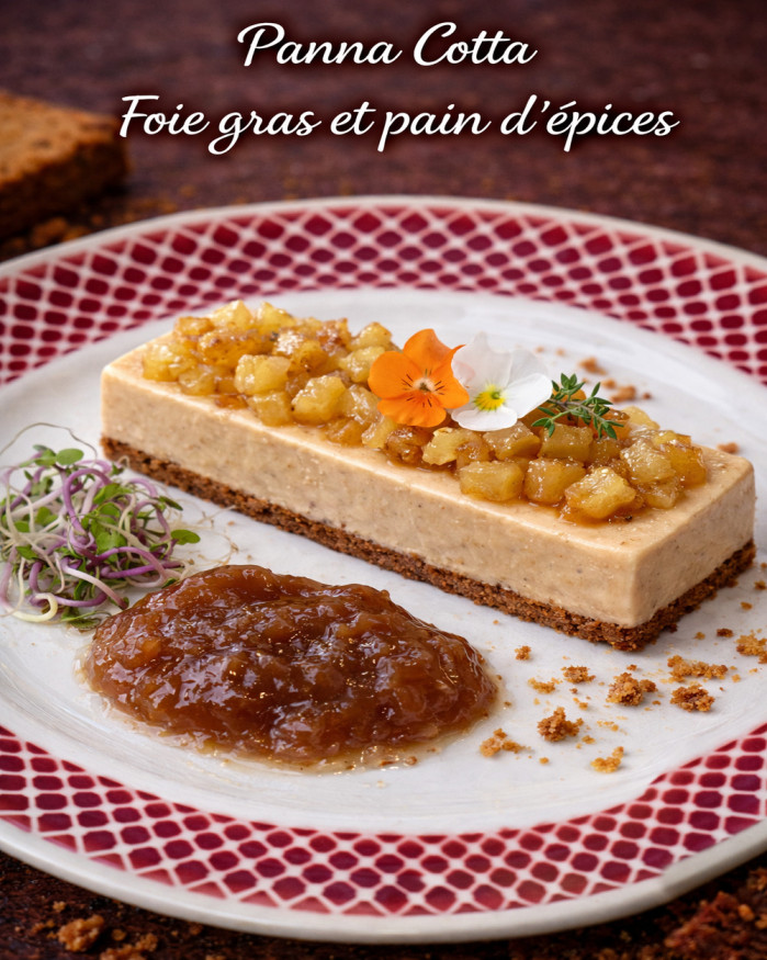 PANNA COTTA Foie gras/pain d'épices