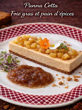 PANNA COTTA Foie gras/pain d'épices