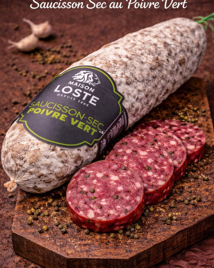 Saucisson sec au poivre vert LOSTE