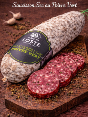 Saucisson sec au poivre vert LOSTE
