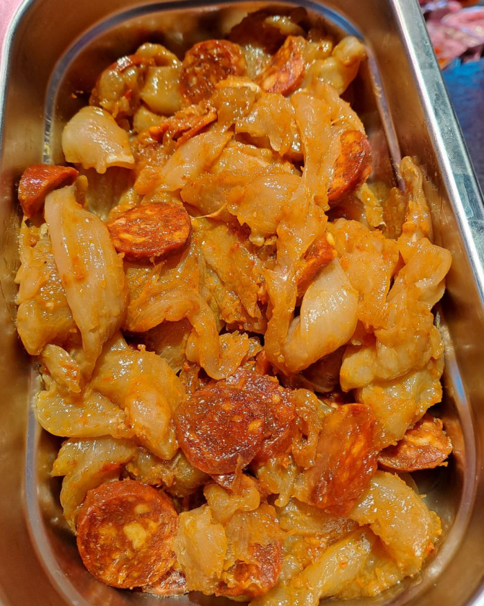 Emincé de poulet tomate-chorizo