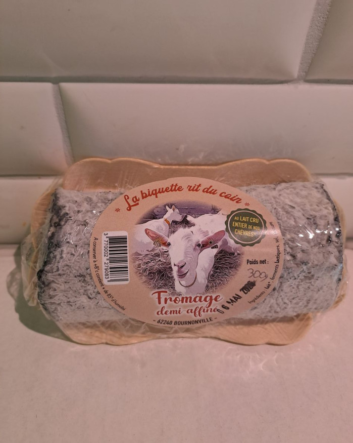 Bûche de chèvre 1/2 affinée CENDREE 250g