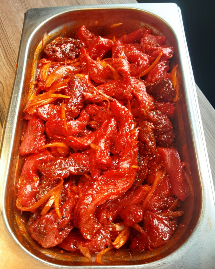émincé de boeuf à l'échalote