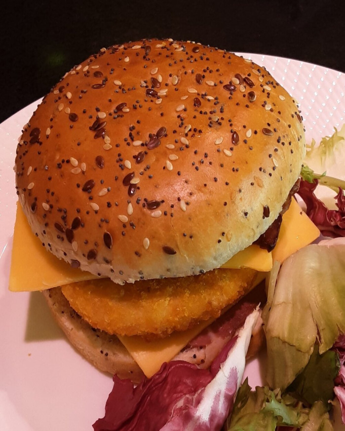 Hamburger crousti-poulet/bacon