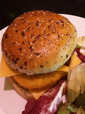 Hamburger crousti-poulet/bacon