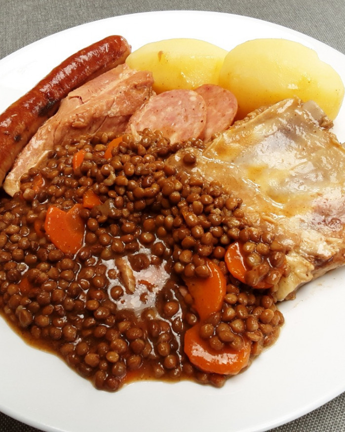 Petit salé aux lentilles 