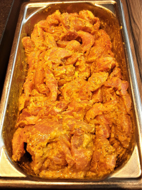 Emincé de porc à la moutarde