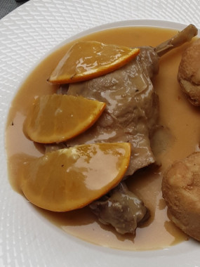 Cuisse de canard à l'orange
