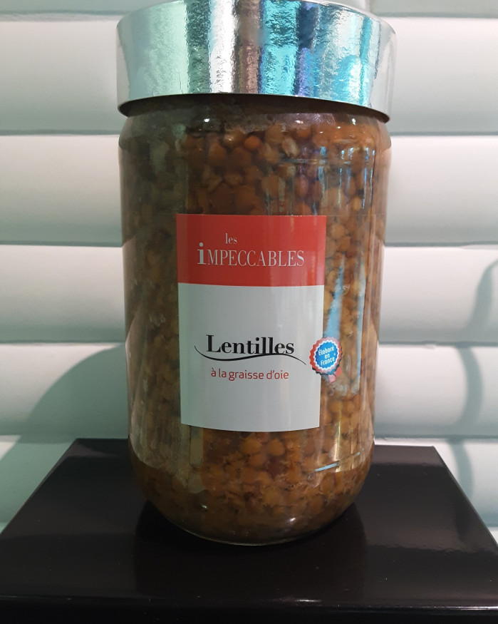 Lentilles à la graisse d'oie (bocal de 72cl)