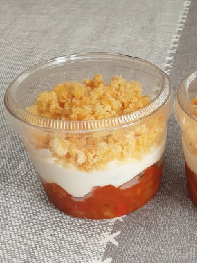 Verrine entrée crumble légumes du soleil