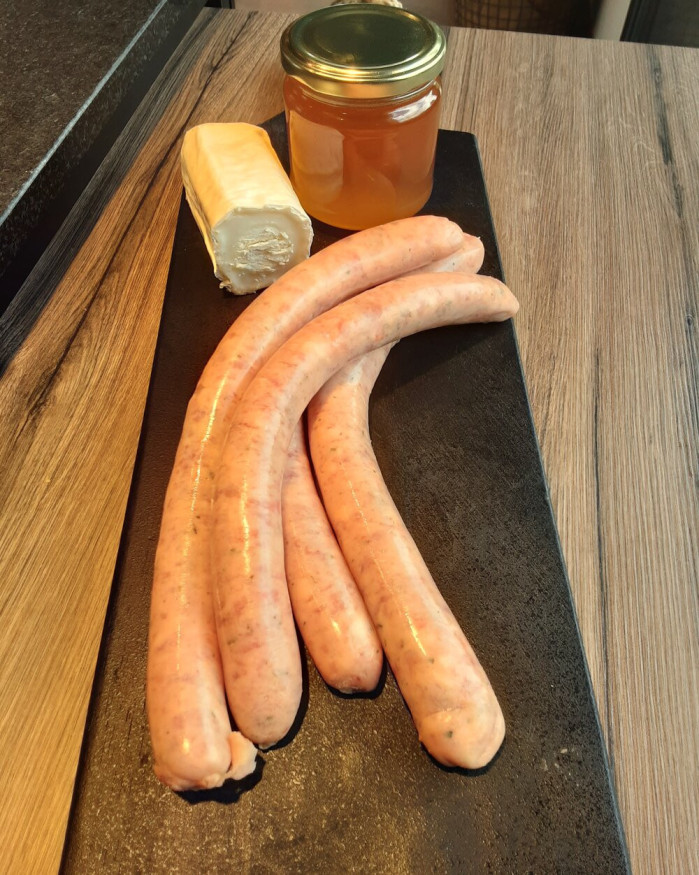 Saucisse au Chèvre et miel
