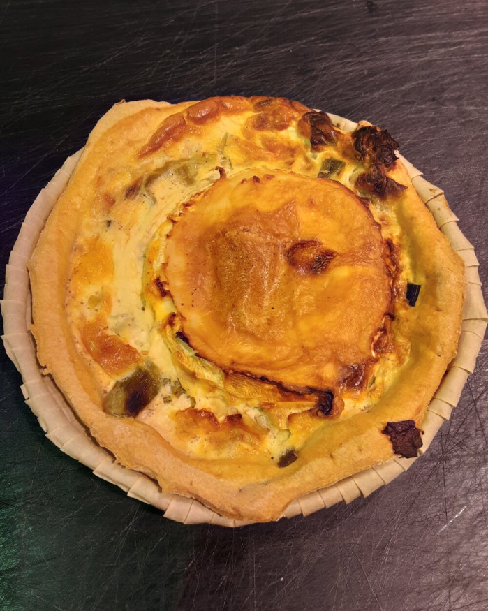 Mini quiche chèvre et poireaux