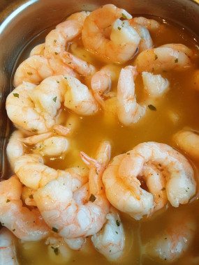 Gambas à l'ail
