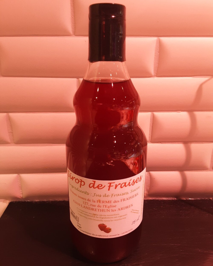 sirop de fraises