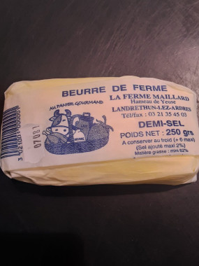 Beurre fermier MAILLARD salé 250 grs