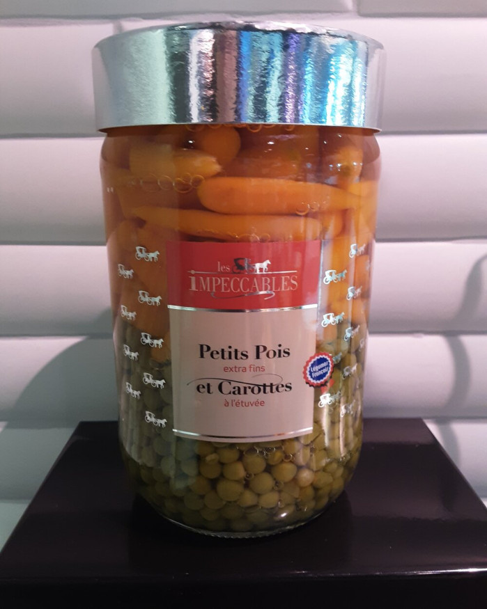 Petits pois carottes (bocal de 72cl)