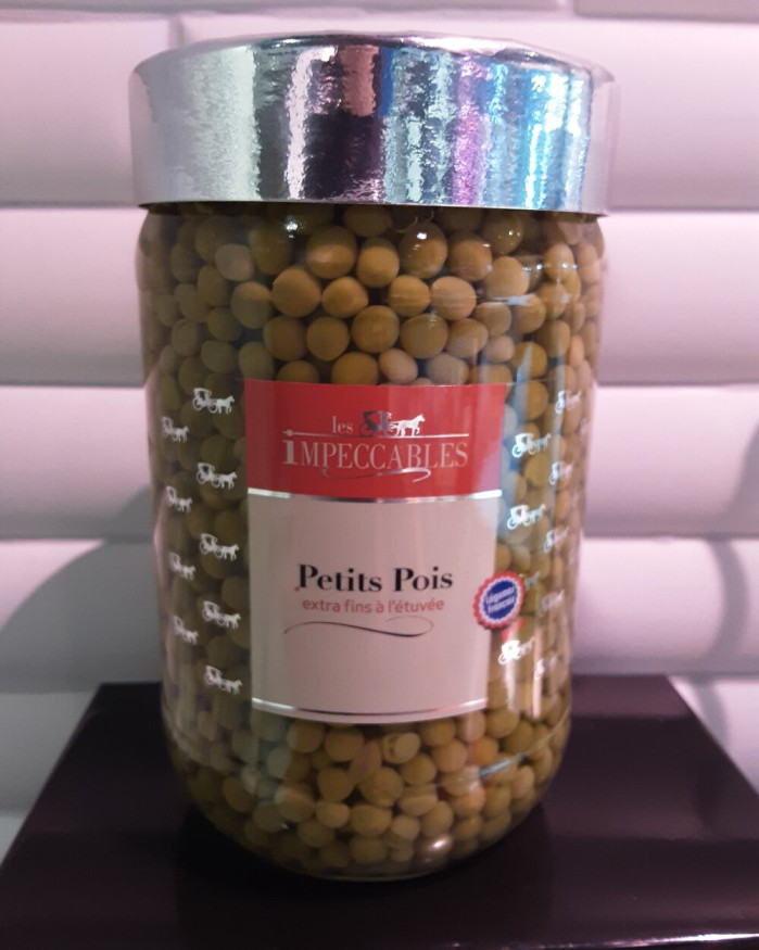 Petits pois natures EF (bocal de 72cl)