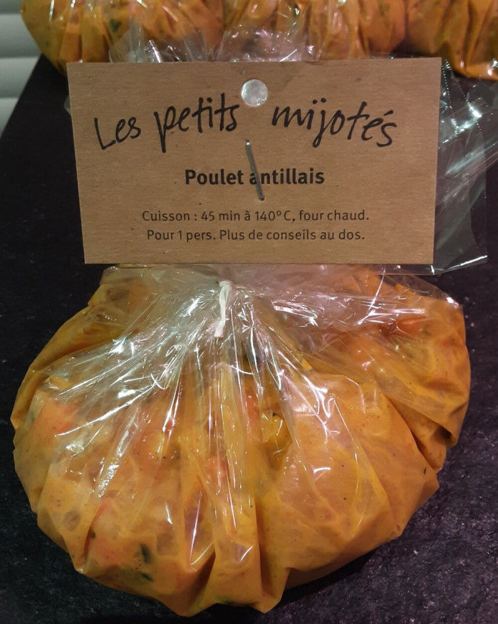 papillote poulet antillais
