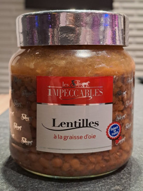 Lentilles à la graisse d'oie (bocal de 37cl)