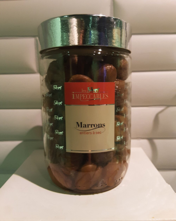 Marrons entiers à sec (bocal de 72cl)