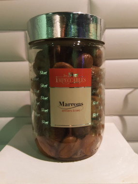 Marrons entiers à sec (bocal de 72cl)