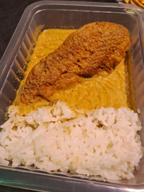 poulet lait de coco curry et riz