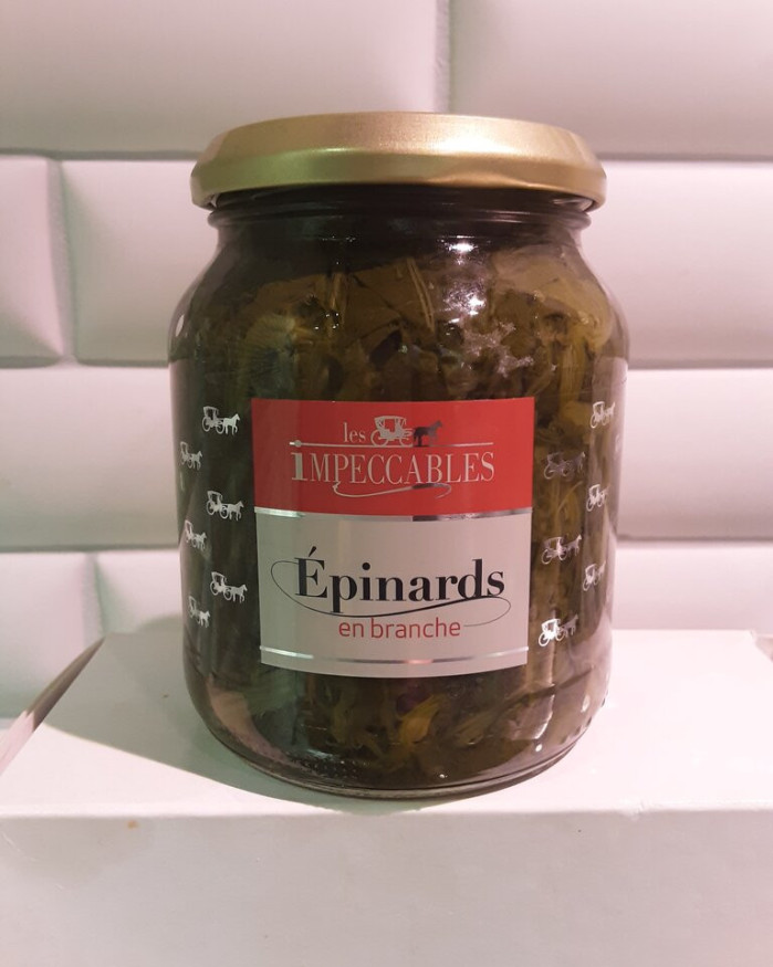 Epinards branches (bocal de 37 cl) Les Impeccables