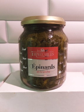 Epinards branches (bocal de 37 cl) Les Impeccables