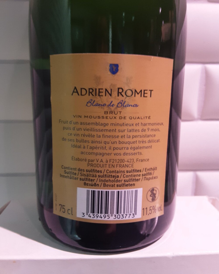 Méthode Traditionnelle Adrien Romet 75cl