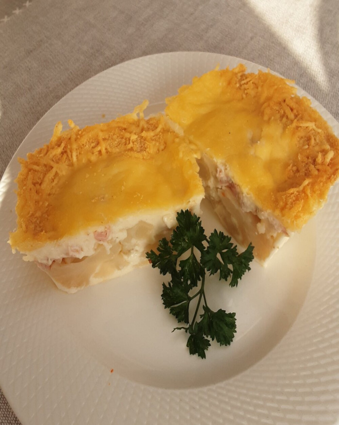 gratin chou-fleur jambon