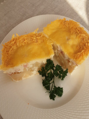 Gratin de chou-fleur au jambon