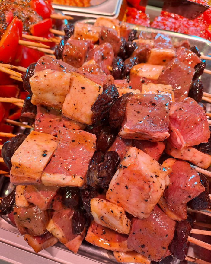 Brochette de canard