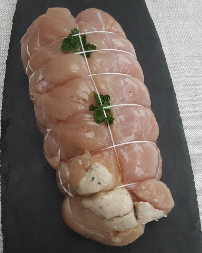 Roti de dinde farci truffé