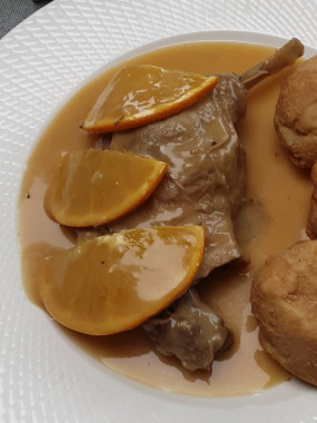 Magret de canard à l'orange