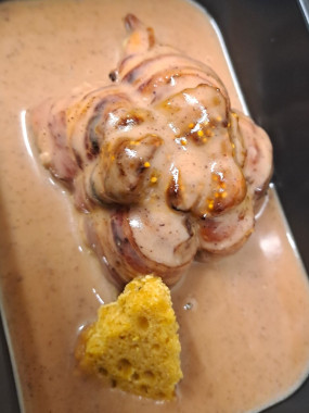 Ballotin de pintade farcie au foie gras et figues