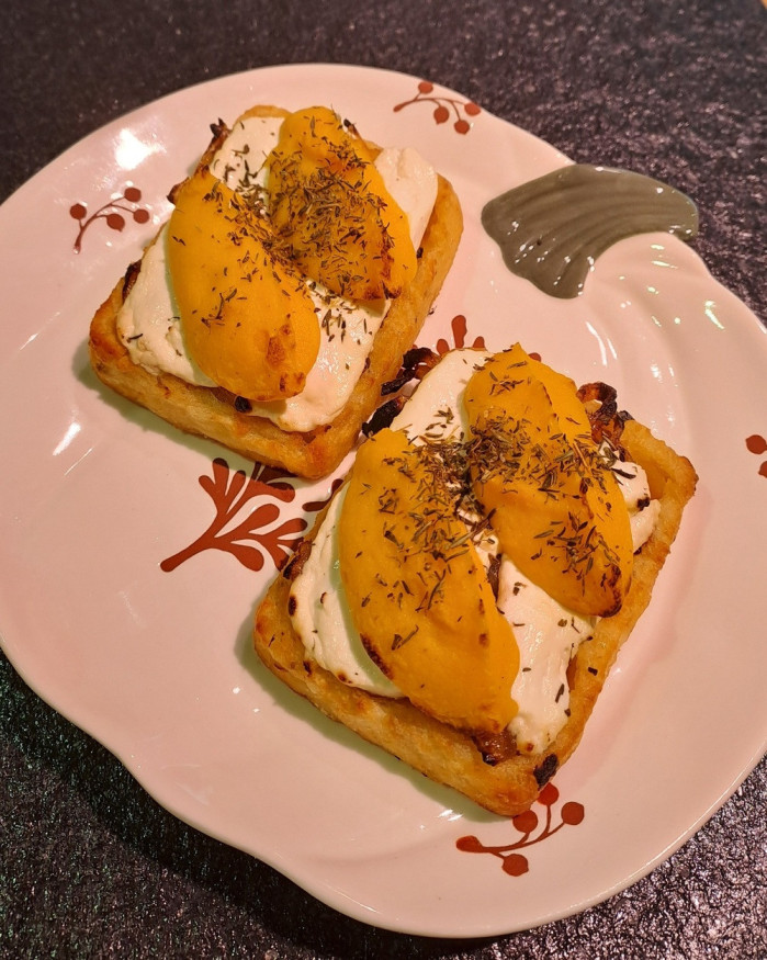 Gaufrette Potiron-Chèvre