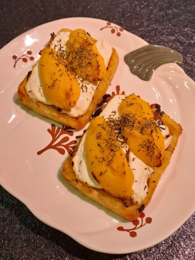 Gaufrette Potiron-Chèvre