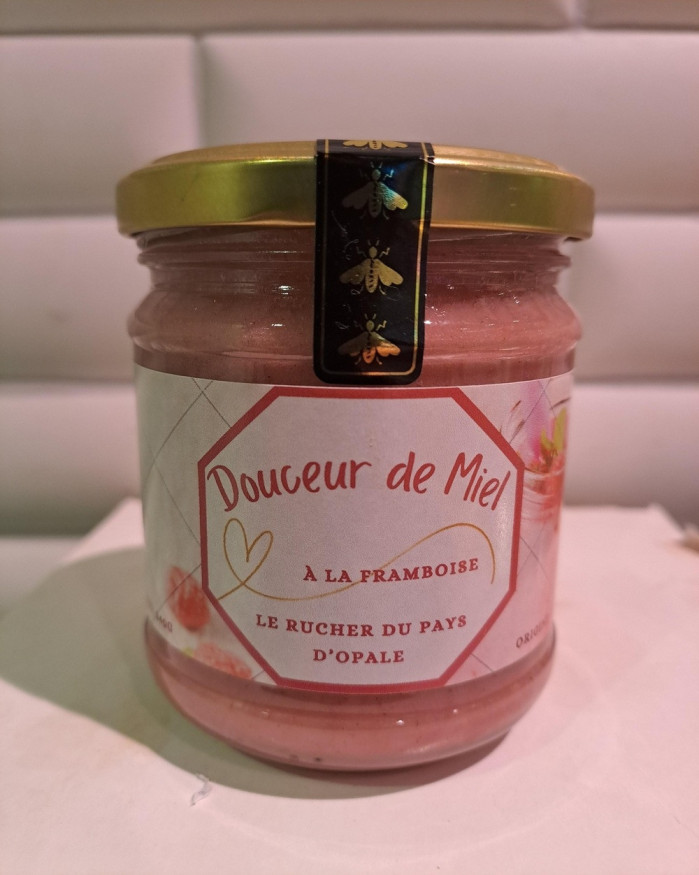 Douceur de miel à la framboise 240g
