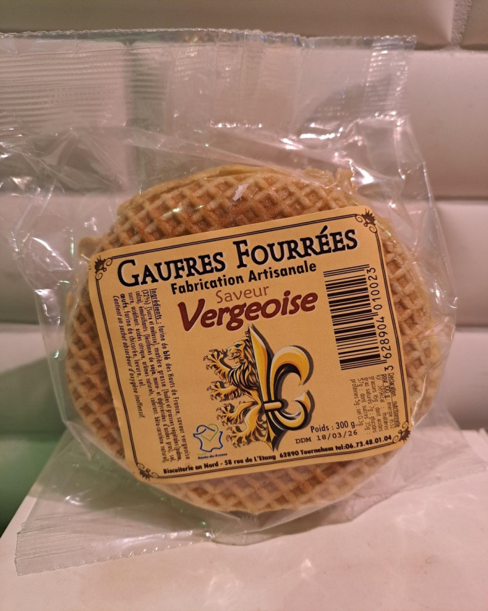 Gaufres fourrées VERGEOISE