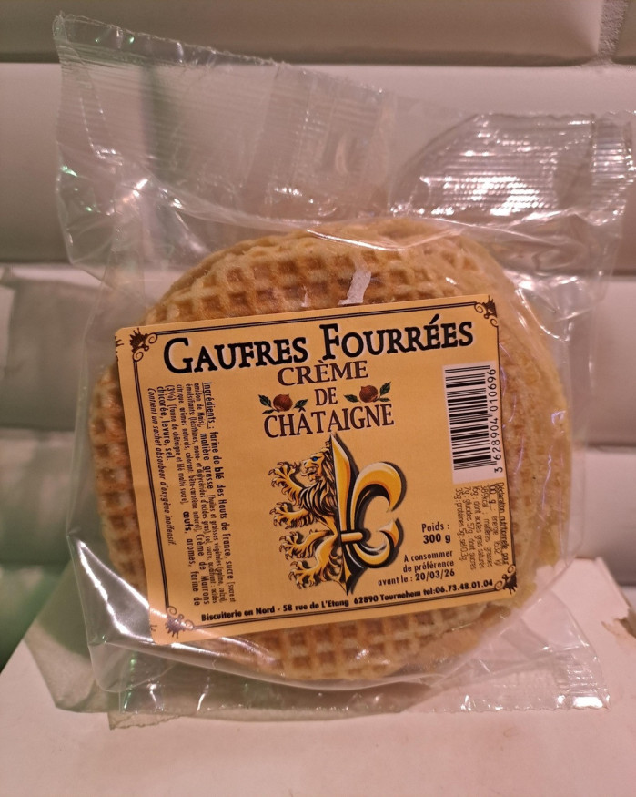 Gaufres fourrées CREME DE CHATAIGNES
