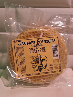 Gaufres fourrées CREME DE CHATAIGNES