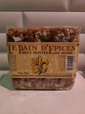 Pain d'épices BRUT PEPITES DE SUCRE 200g