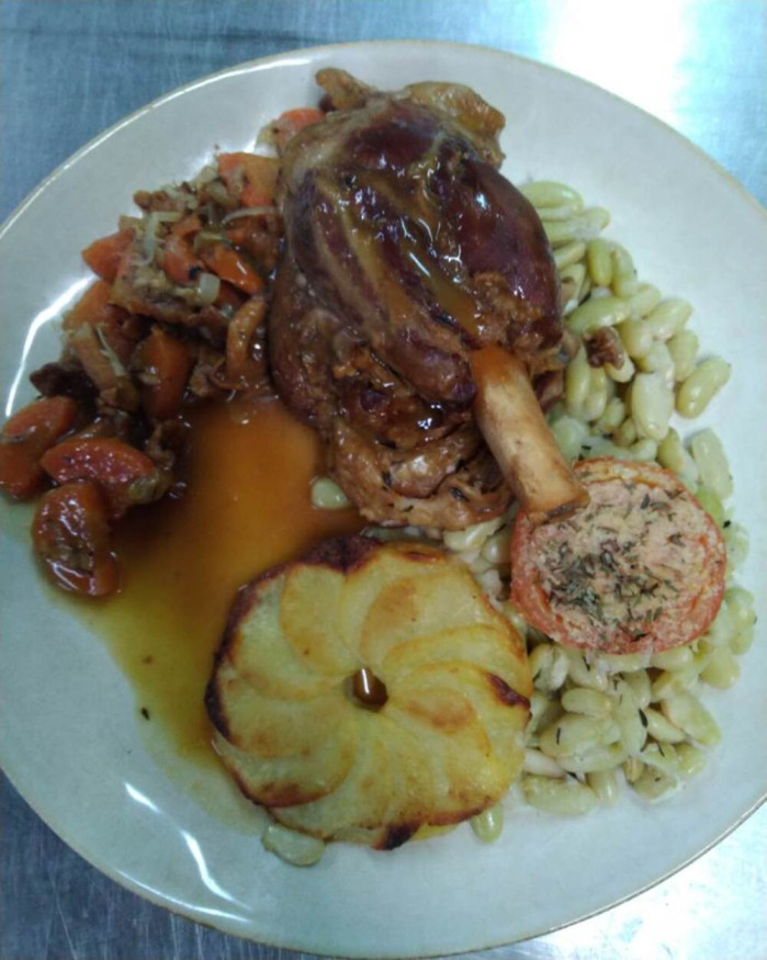 MENU Souris d'agneau laquée miel