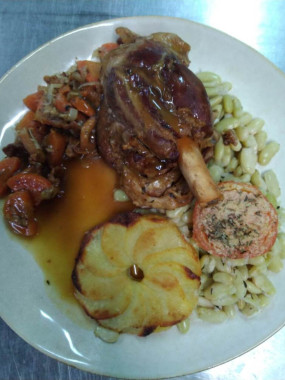 MENU Souris d'agneau laquée miel