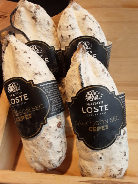 Saucisson sec aux cèpes